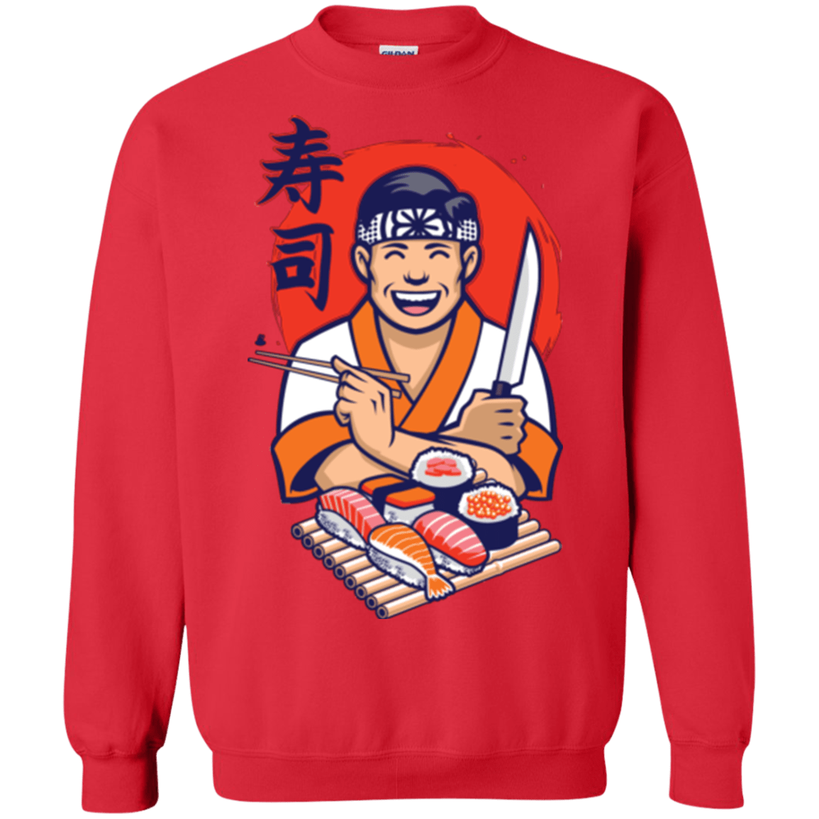 Sweatshirts Red / S DANIEL SAN SUSHI Crewneck Sweatshirt