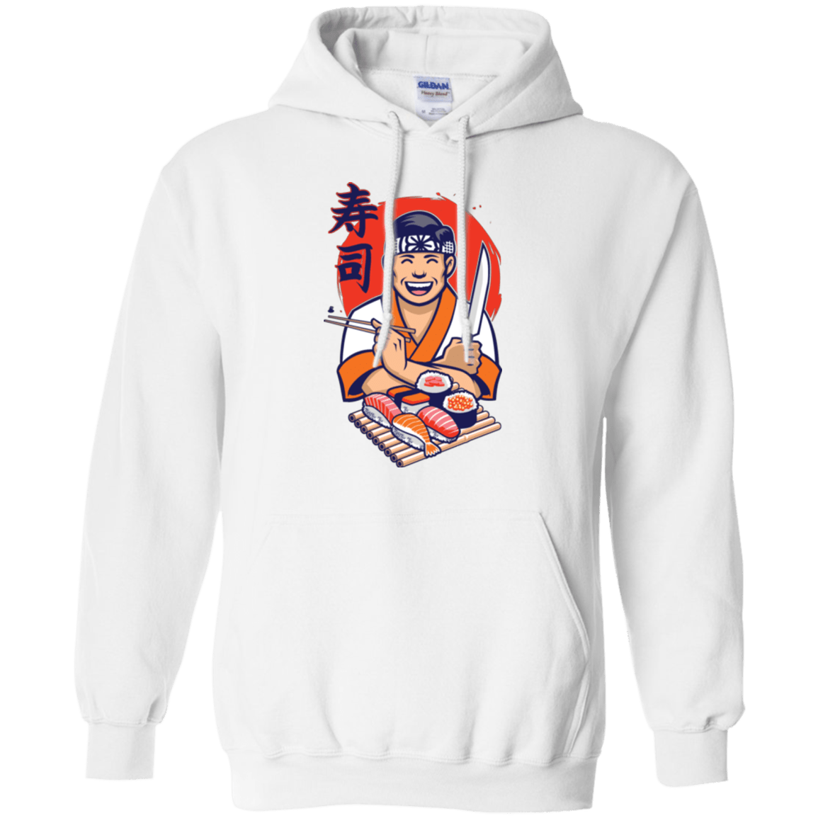 Sweatshirts White / S DANIEL SAN SUSHI Pullover Hoodie