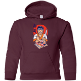 Sweatshirts Maroon / YS DANIEL SAN SUSHI Youth Hoodie