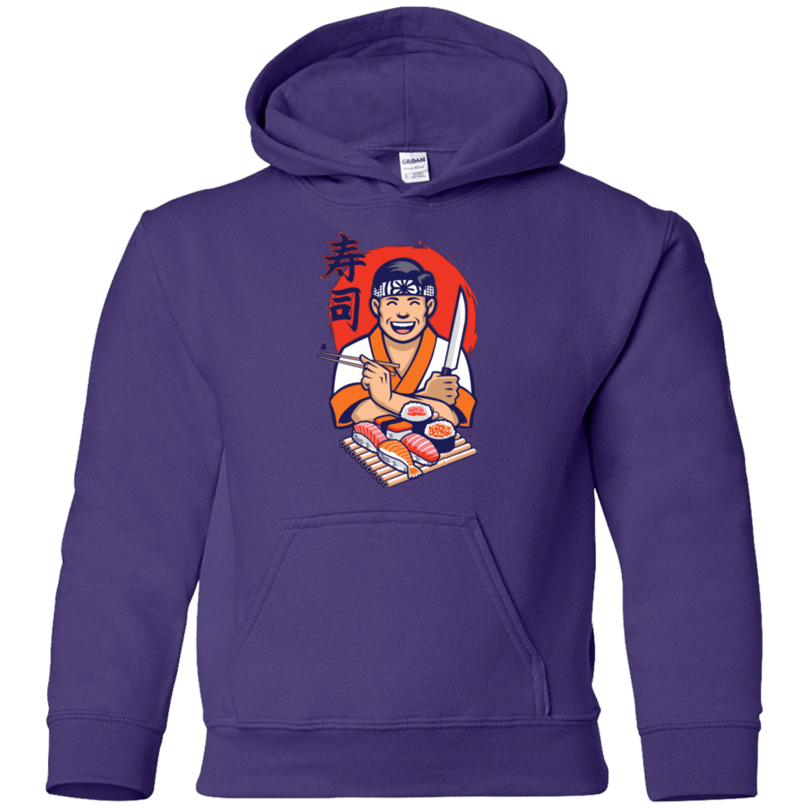Sweatshirts Purple / YS DANIEL SAN SUSHI Youth Hoodie