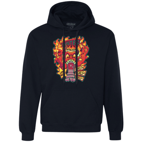 Sweatshirts Navy / Small Dantes Inferno Room Premium Fleece Hoodie