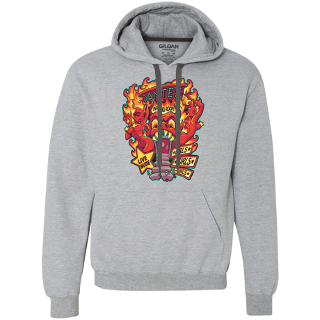 Sweatshirts Sport Grey / Small Dantes Inferno Room Premium Fleece Hoodie