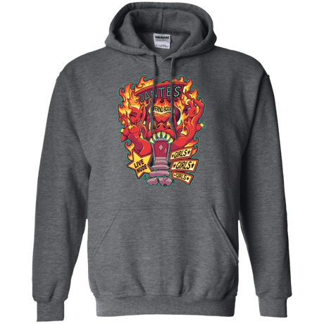 Sweatshirts Dark Heather / Small Dantes Inferno Room Pullover Hoodie