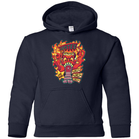 Sweatshirts Navy / YS Dantes Inferno Room Youth Hoodie