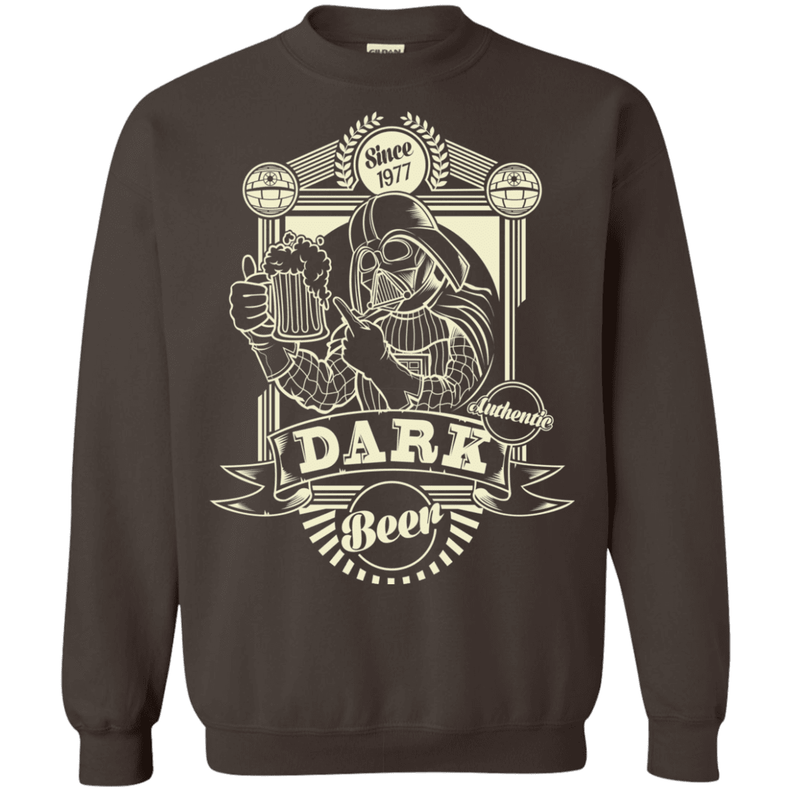 Sweatshirts Dark Chocolate / S Dark Beer Crewneck Sweatshirt