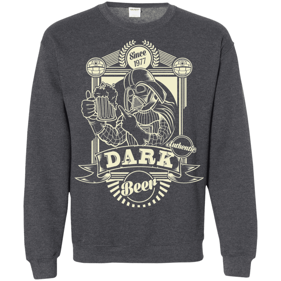 Sweatshirts Dark Heather / S Dark Beer Crewneck Sweatshirt