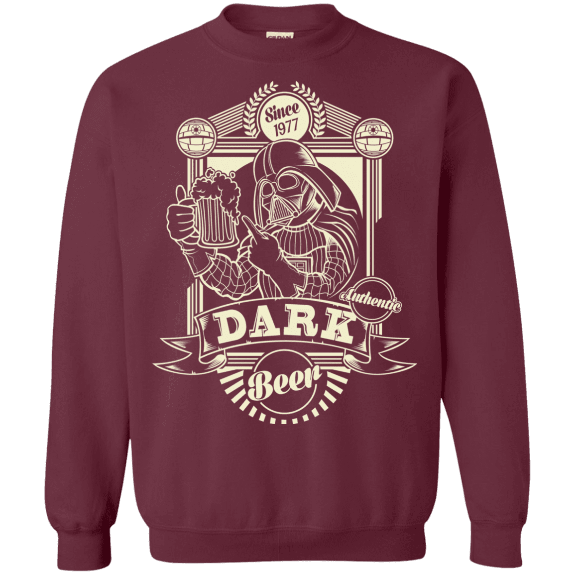 Sweatshirts Maroon / S Dark Beer Crewneck Sweatshirt