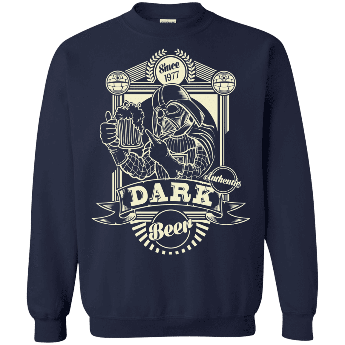 Sweatshirts Navy / S Dark Beer Crewneck Sweatshirt