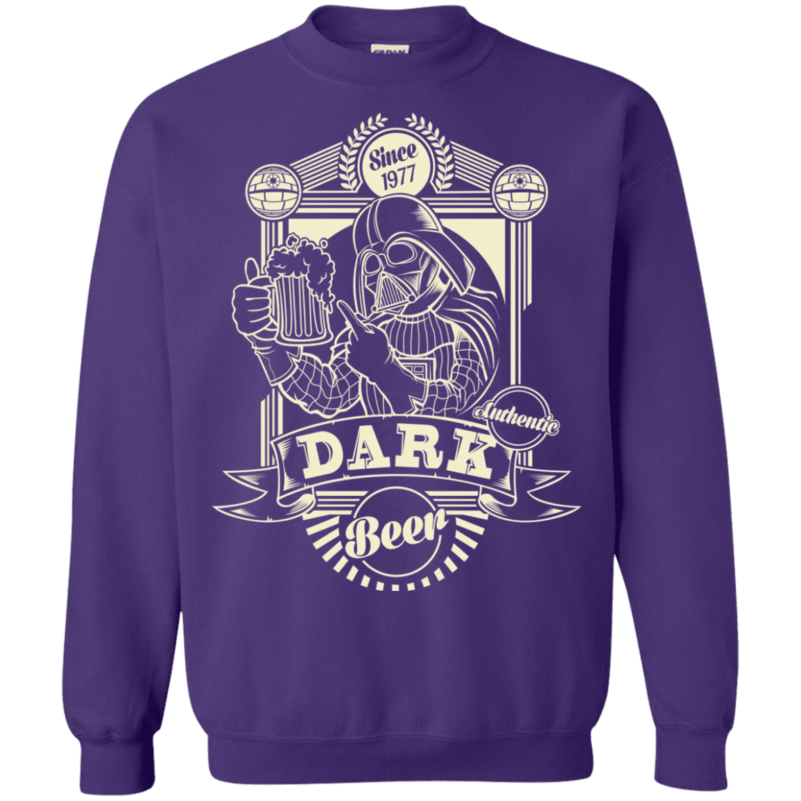 Sweatshirts Purple / S Dark Beer Crewneck Sweatshirt