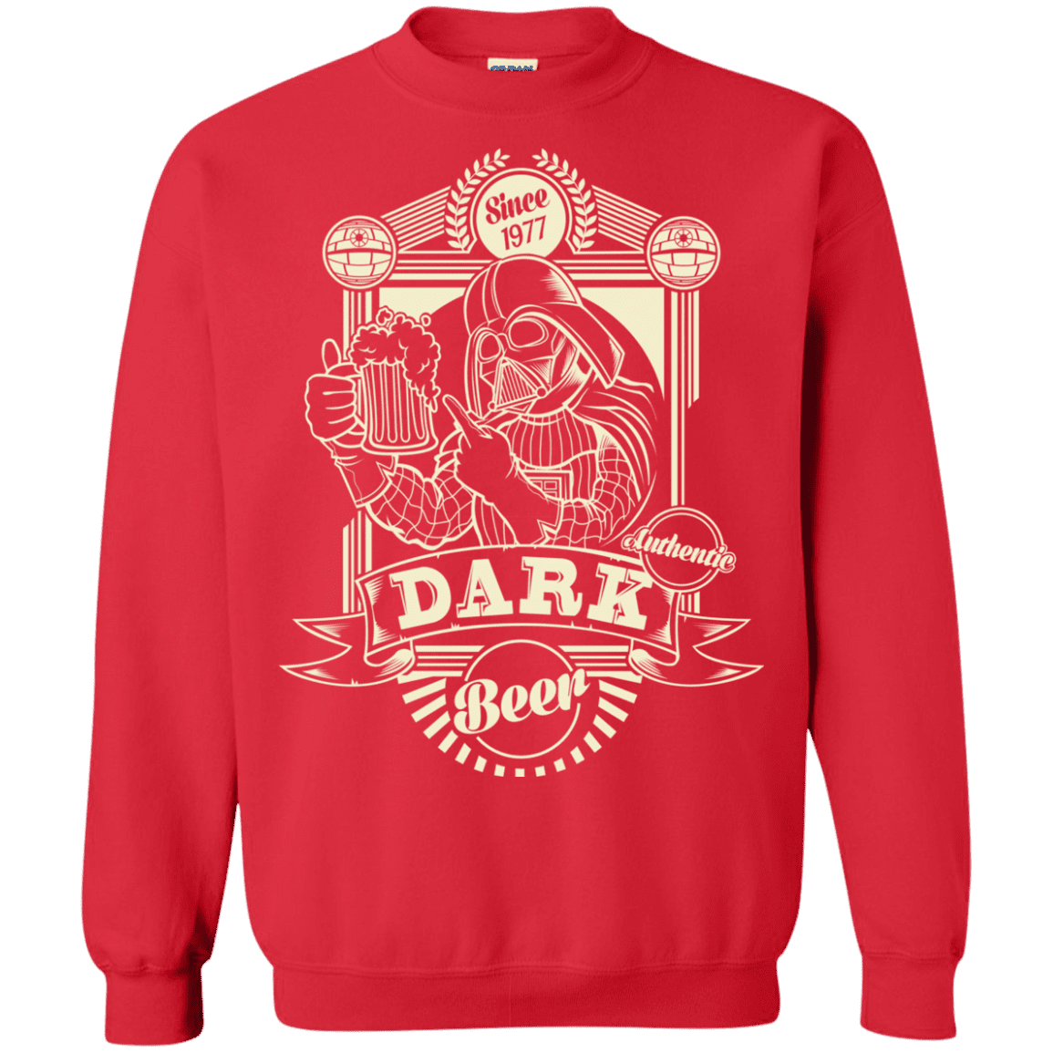 Sweatshirts Red / S Dark Beer Crewneck Sweatshirt