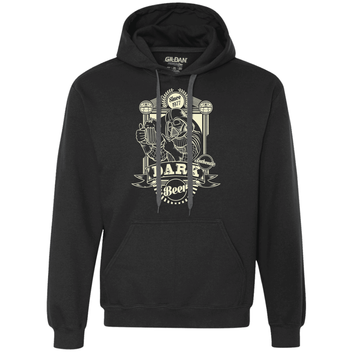 Sweatshirts Black / S Dark Beer Premium Fleece Hoodie