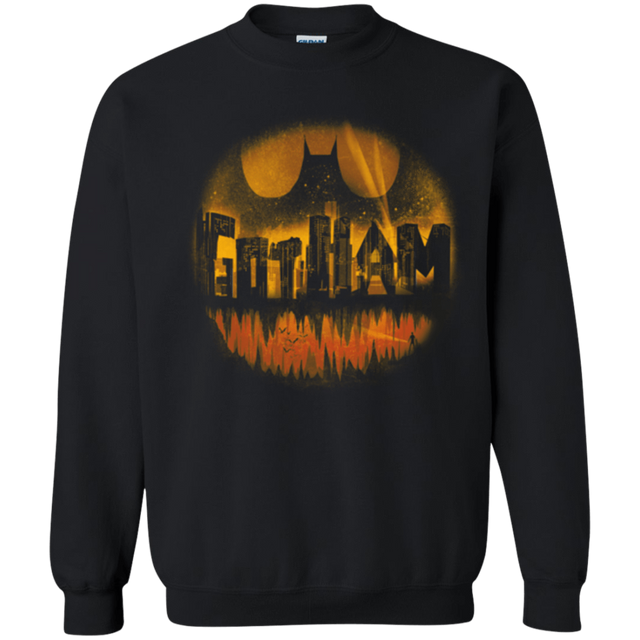Sweatshirts Black / Small Dark City Orange Version Crewneck Sweatshirt