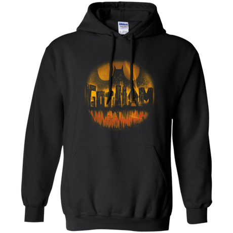 Sweatshirts Black / Small Dark City Orange Version Pullover Hoodie