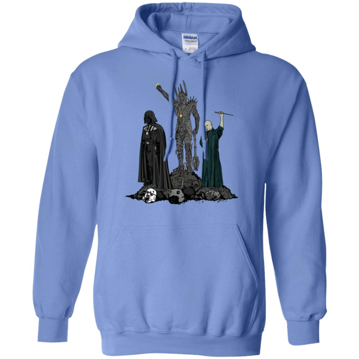 Sweatshirts Carolina Blue / Small Dark Power Pullover Hoodie