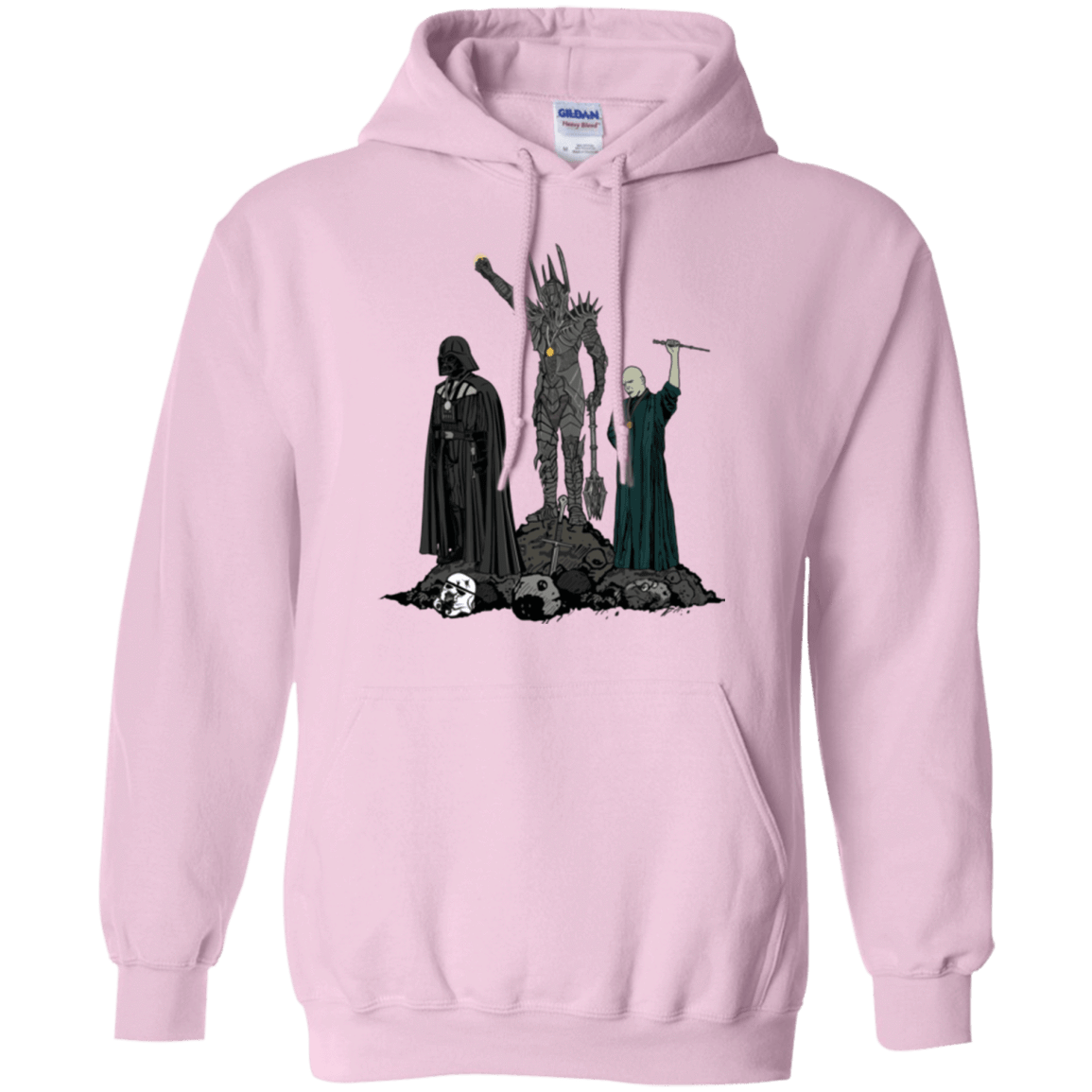 Sweatshirts Light Pink / Small Dark Power Pullover Hoodie