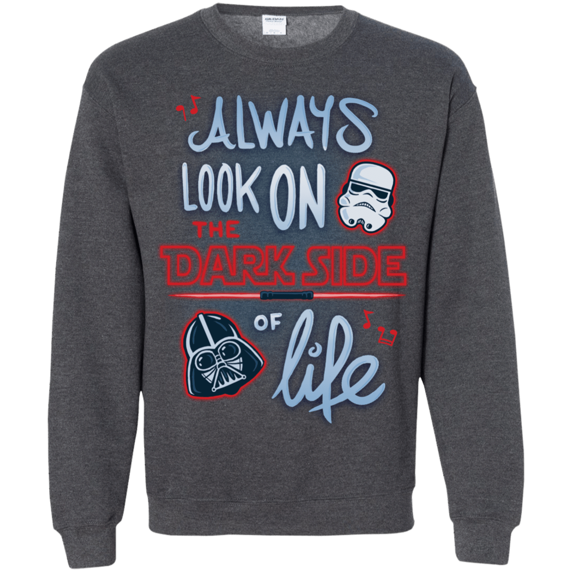 Sweatshirts Dark Heather / Small Dark Side of Life Crewneck Sweatshirt