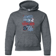 Sweatshirts Dark Heather / YS Dark Side of Life Youth Hoodie