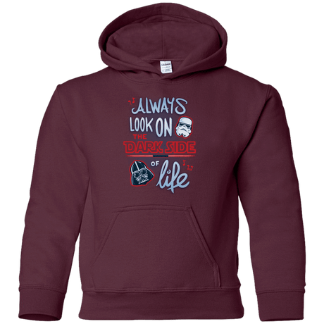 Sweatshirts Maroon / YS Dark Side of Life Youth Hoodie