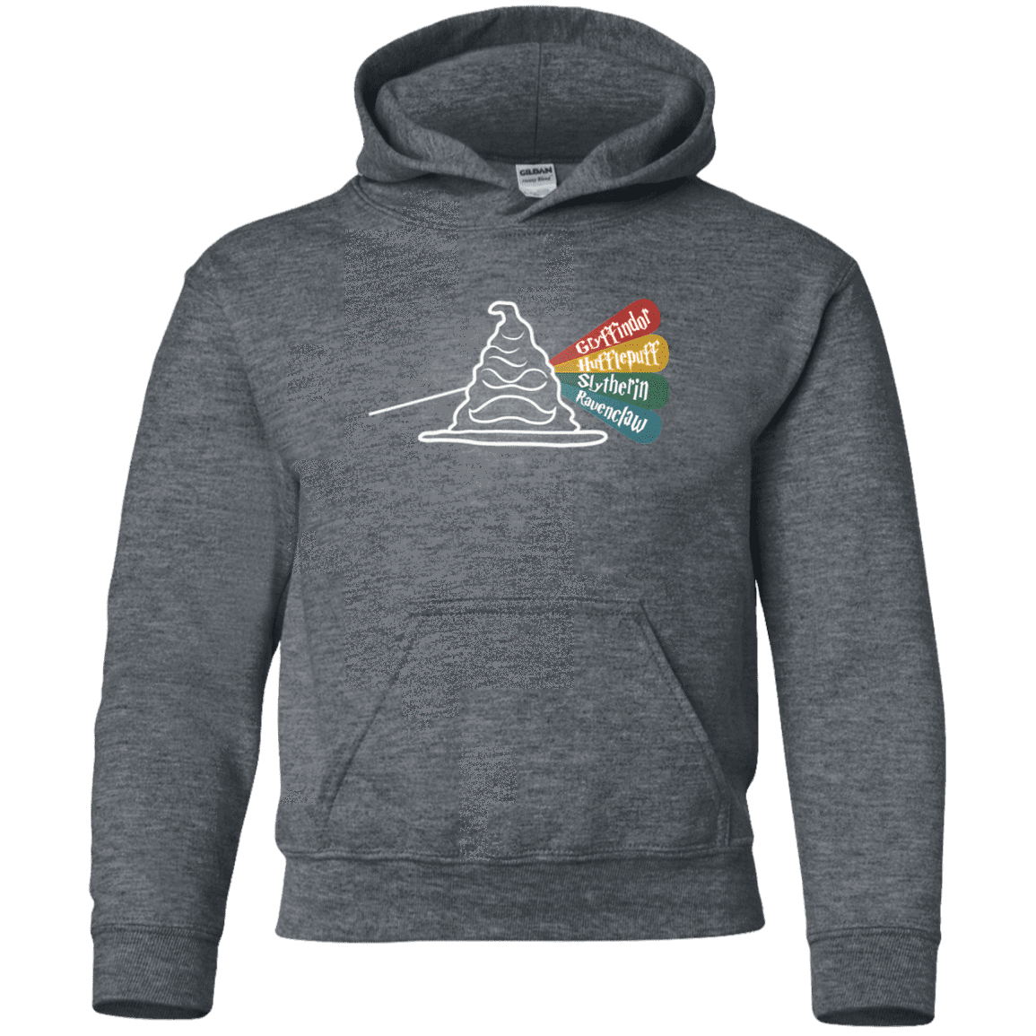 Sweatshirts Dark Heather / YS Dark Side of the Hat Youth Hoodie