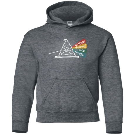 Sweatshirts Dark Heather / YS Dark Side of the Hat Youth Hoodie