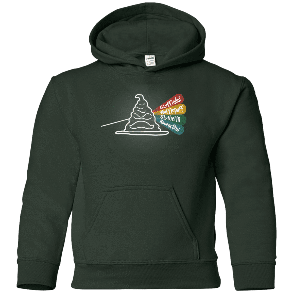 Sweatshirts Forest Green / YS Dark Side of the Hat Youth Hoodie