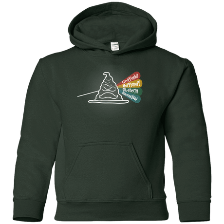 Sweatshirts Forest Green / YS Dark Side of the Hat Youth Hoodie