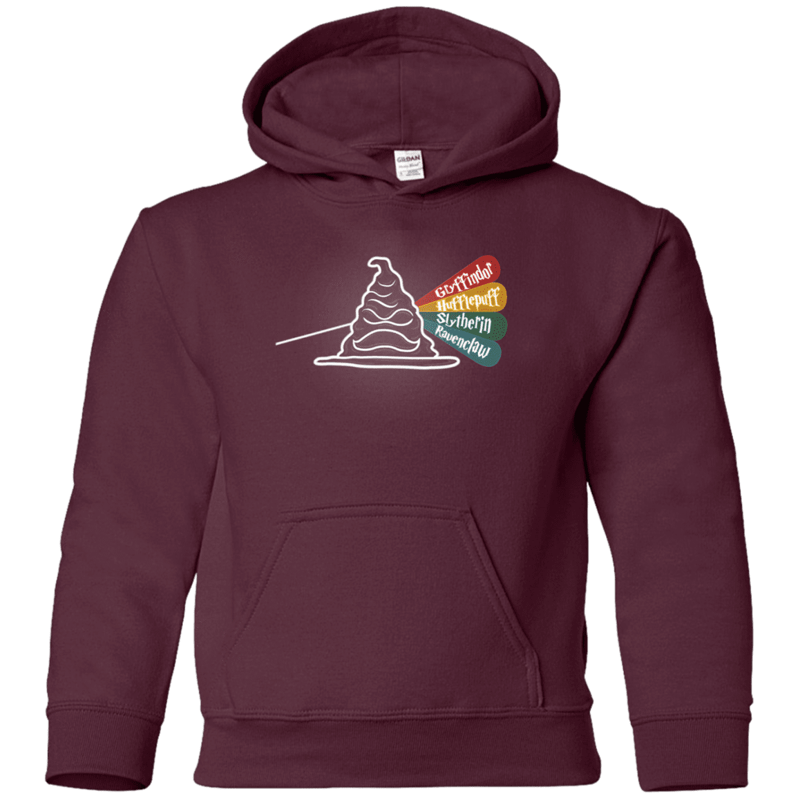 Sweatshirts Maroon / YS Dark Side of the Hat Youth Hoodie