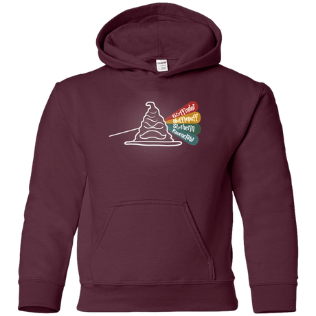 Sweatshirts Maroon / YS Dark Side of the Hat Youth Hoodie