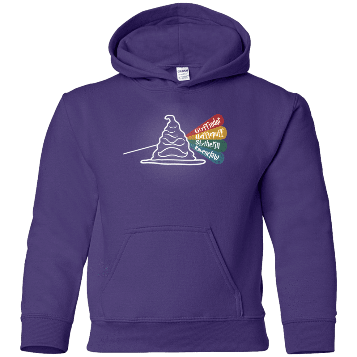 Sweatshirts Purple / YS Dark Side of the Hat Youth Hoodie