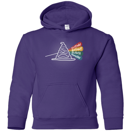 Sweatshirts Purple / YS Dark Side of the Hat Youth Hoodie