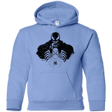 Sweatshirts Carolina Blue / YS Dark Spider Shadow Youth Hoodie