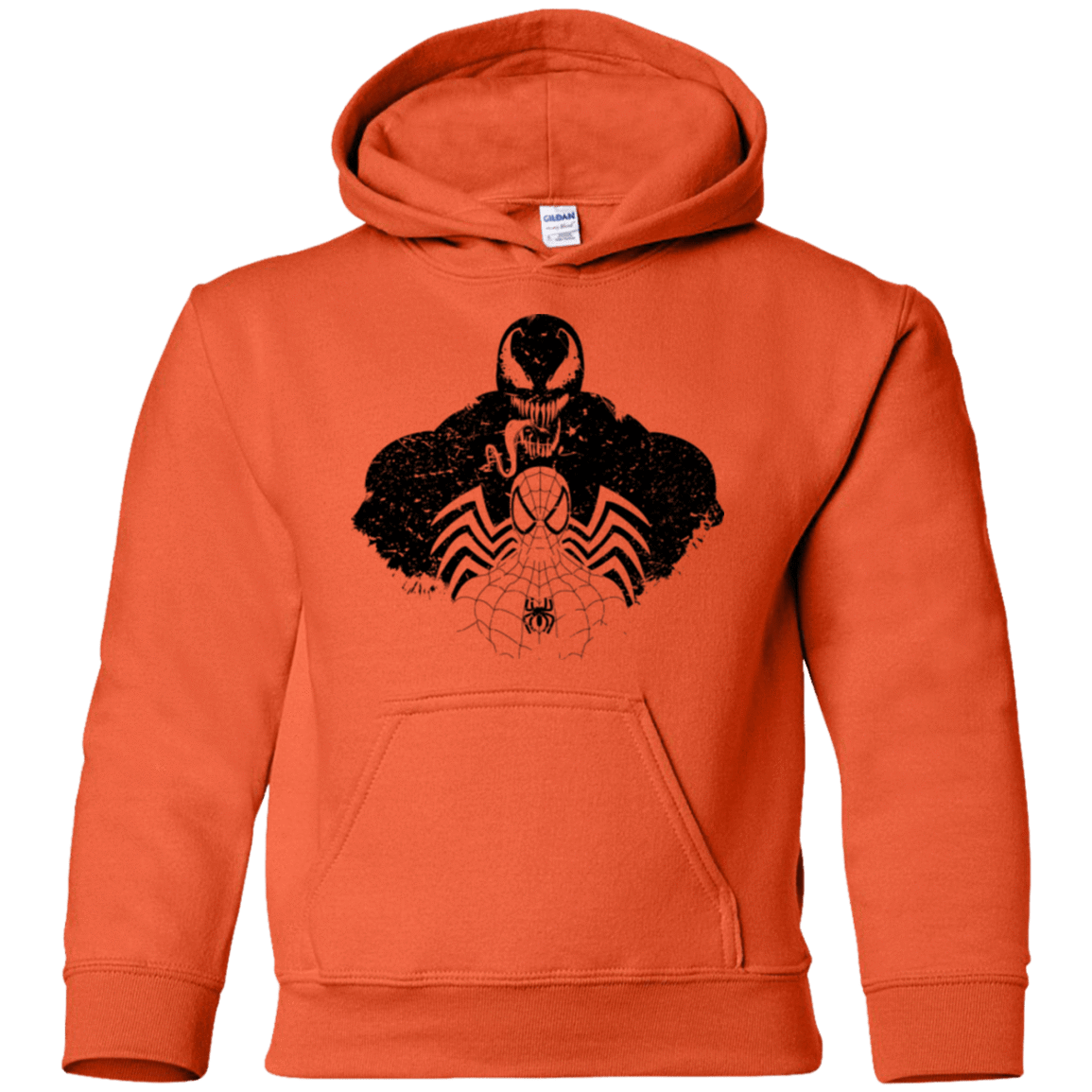 Sweatshirts Orange / YS Dark Spider Shadow Youth Hoodie