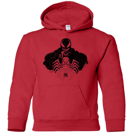 Sweatshirts Red / YS Dark Spider Shadow Youth Hoodie