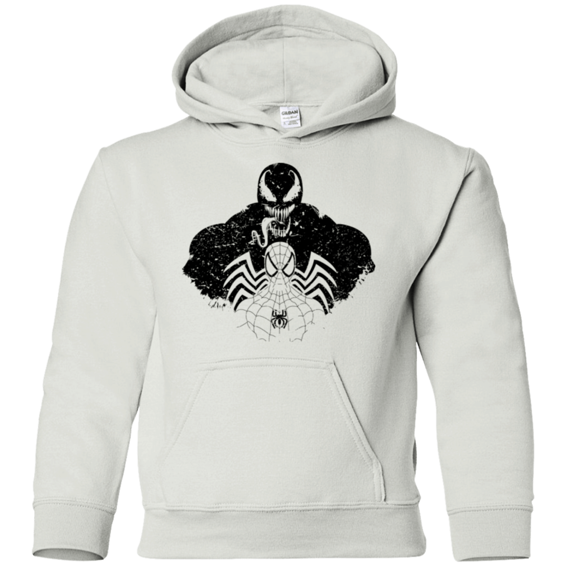 Sweatshirts White / YS Dark Spider Shadow Youth Hoodie