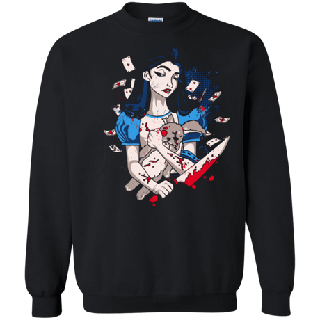 Sweatshirts Black / Small Dark Wonderland Crewneck Sweatshirt