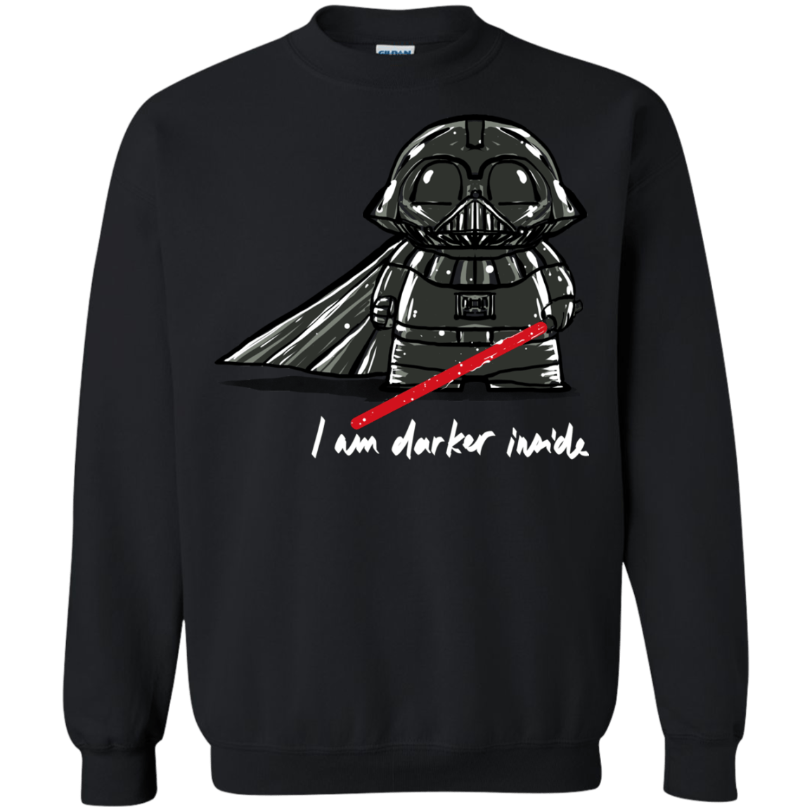 Sweatshirts Black / S Darker Inside Crewneck Sweatshirt