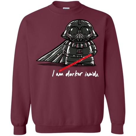 Sweatshirts Maroon / S Darker Inside Crewneck Sweatshirt