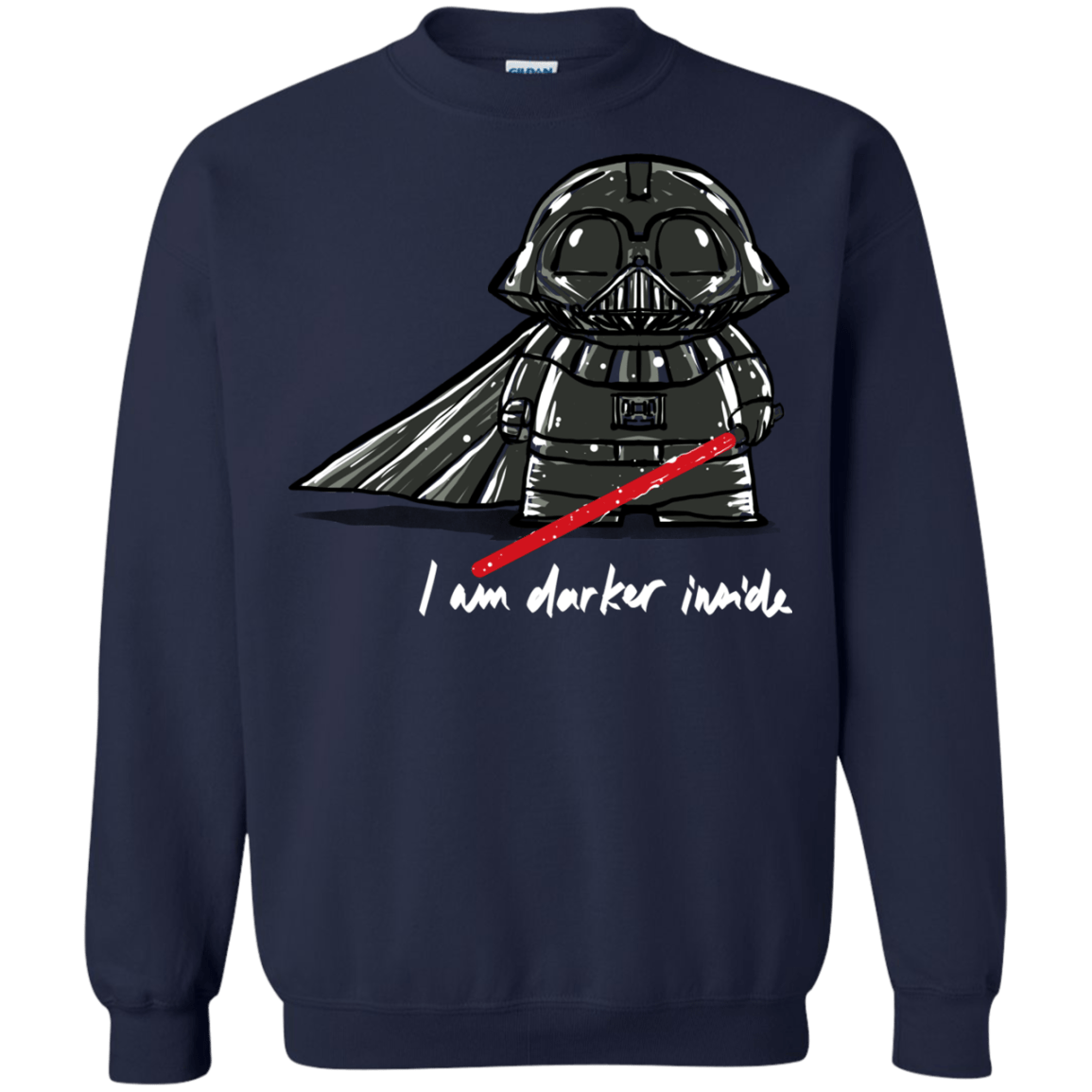 Sweatshirts Navy / S Darker Inside Crewneck Sweatshirt