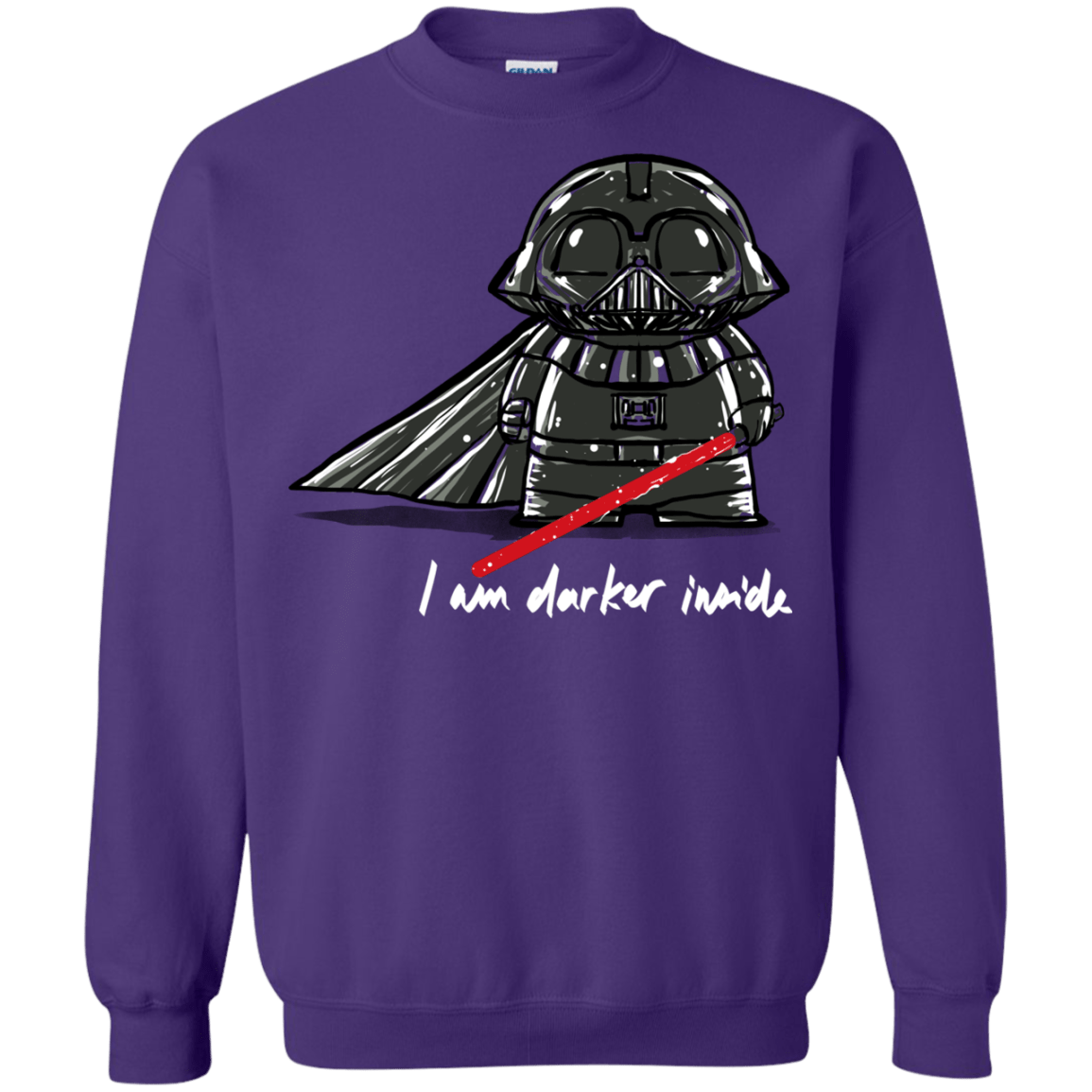 Sweatshirts Purple / S Darker Inside Crewneck Sweatshirt