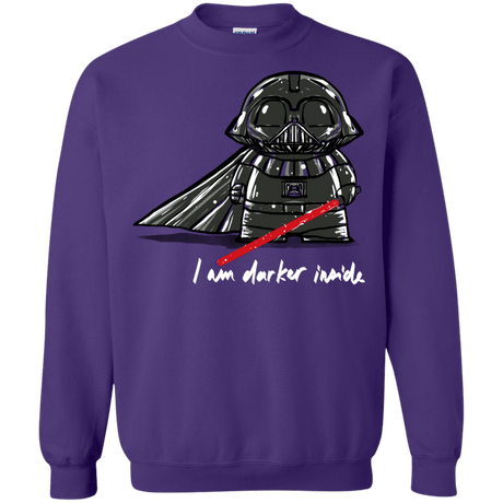 Sweatshirts Purple / S Darker Inside Crewneck Sweatshirt