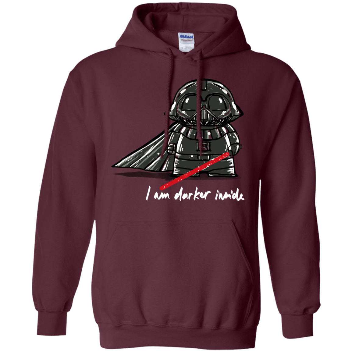 Sweatshirts Maroon / S Darker Inside Pullover Hoodie