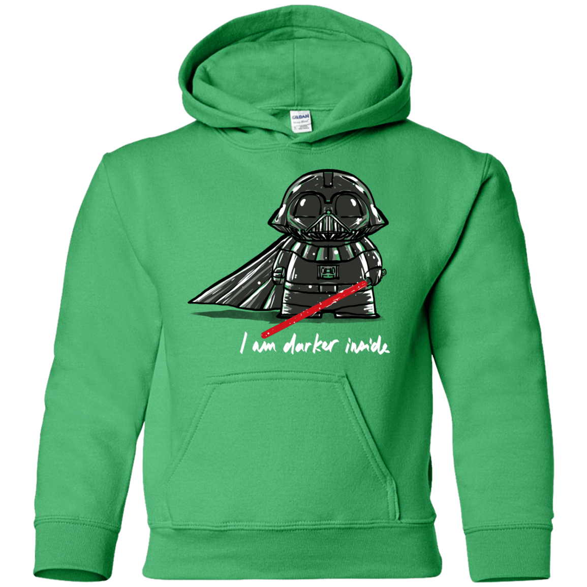 Sweatshirts Irish Green / YS Darker Inside Youth Hoodie