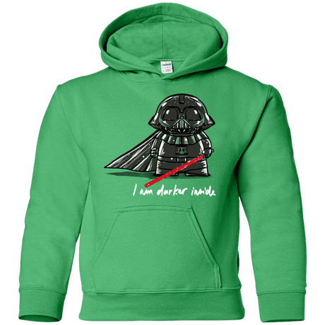 Sweatshirts Irish Green / YS Darker Inside Youth Hoodie