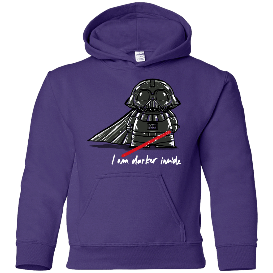 Sweatshirts Purple / YS Darker Inside Youth Hoodie