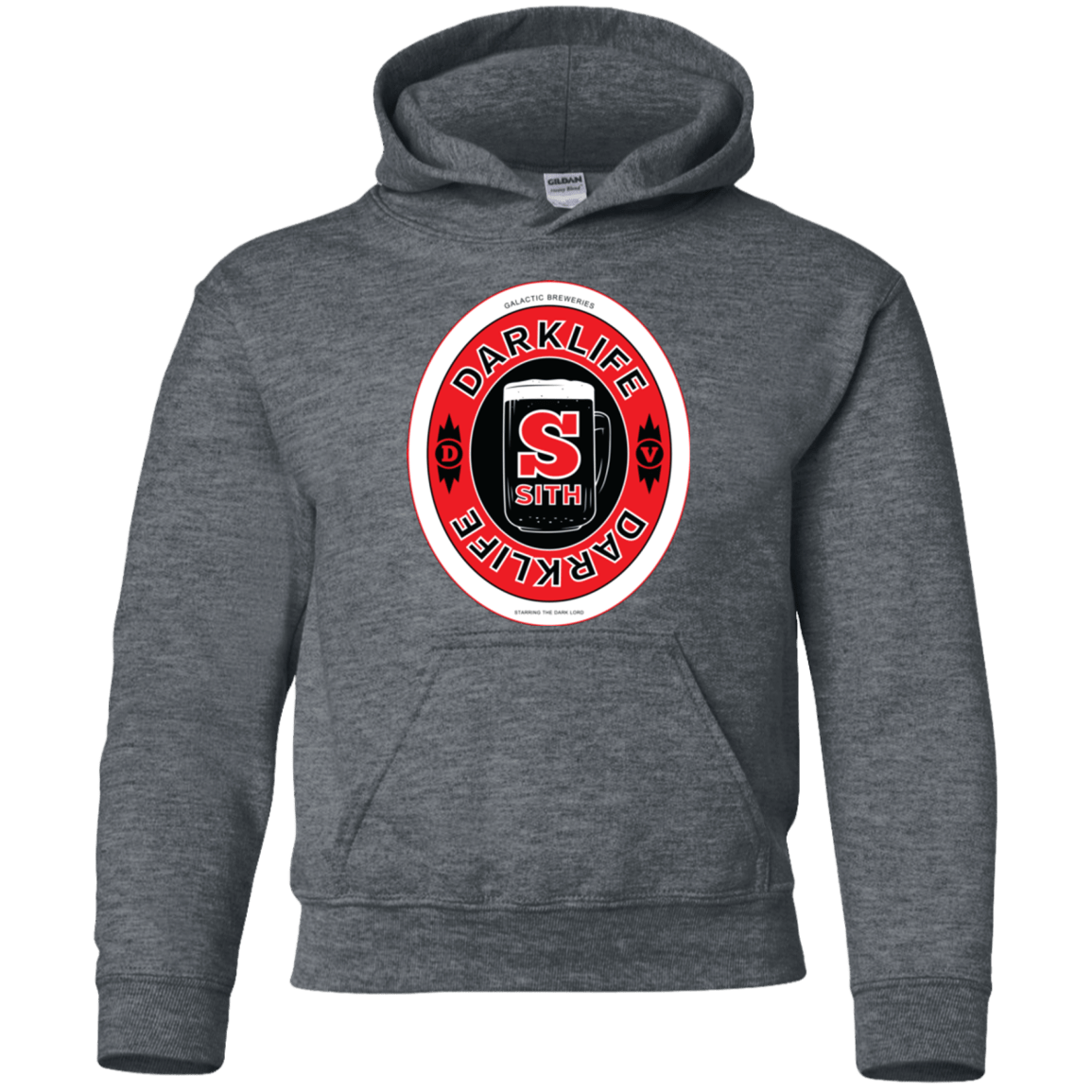 Sweatshirts Dark Heather / YS Darklife Youth Hoodie