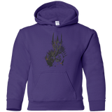 Sweatshirts Purple / YS Darklord Youth Hoodie