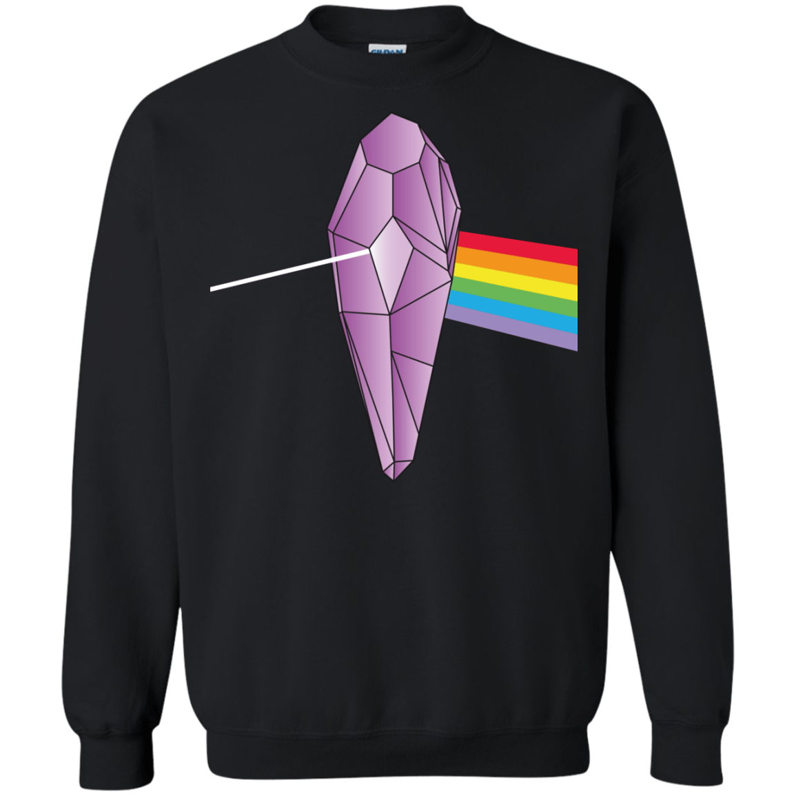 Sweatshirts Black / S Darkside Of The Crystal Crewneck Sweatshirt