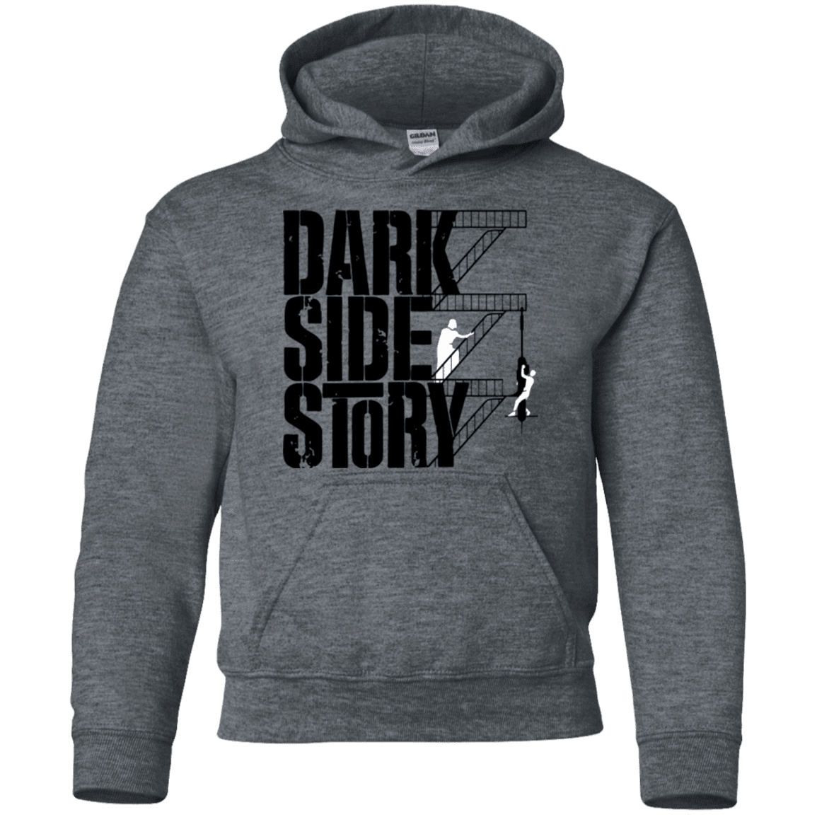 Sweatshirts Dark Heather / YS DARKSIDE STORY Youth Hoodie