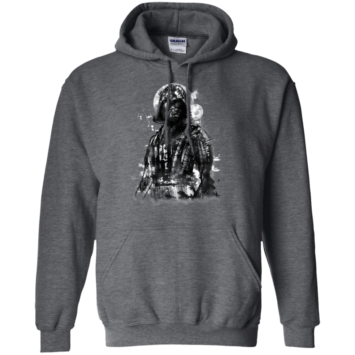 Sweatshirts Dark Heather / S Darth Bot Pullover Hoodie