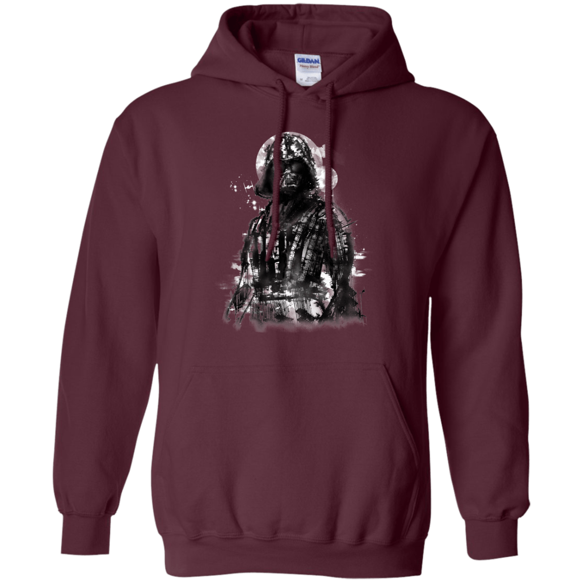Sweatshirts Maroon / S Darth Bot Pullover Hoodie